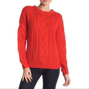 ONE A $78 Mixed Knit Crew Neck Sweater Nordstrom